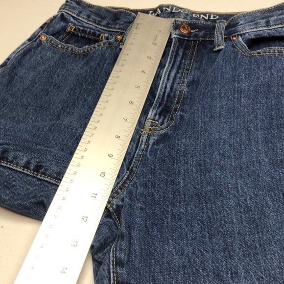 LIKE NEW LANDS END HIGH-RISE STRAIGHT JEANS 8/29x30 ⭐️ - Picture 9 of 12